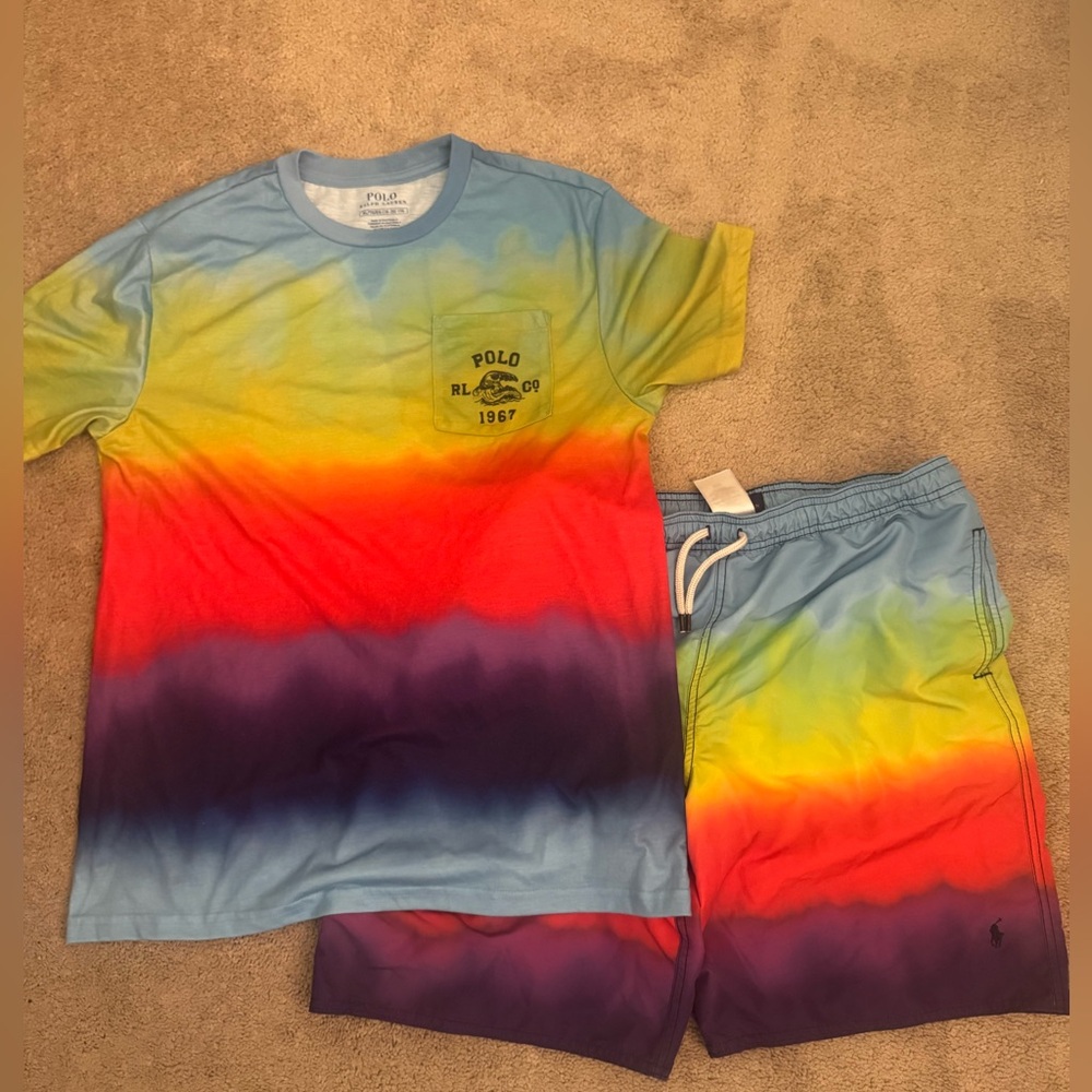Polo Ralph Lauren Rainbow Tie-Dye Set